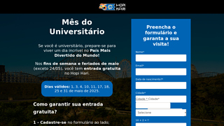 Universitrios Entram Grtis No Hopi Hari Em Maio: Agende Sua Visita!